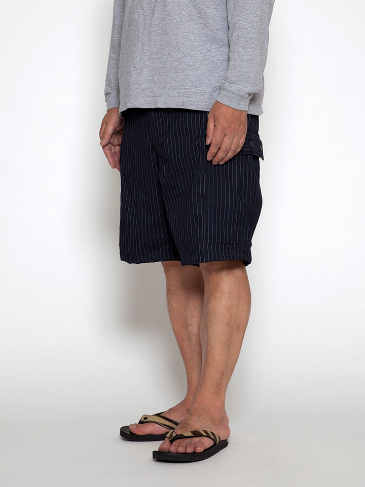 FP009・"M-51 SHORT SLACKS" / TR Oxford - Navy Stripe