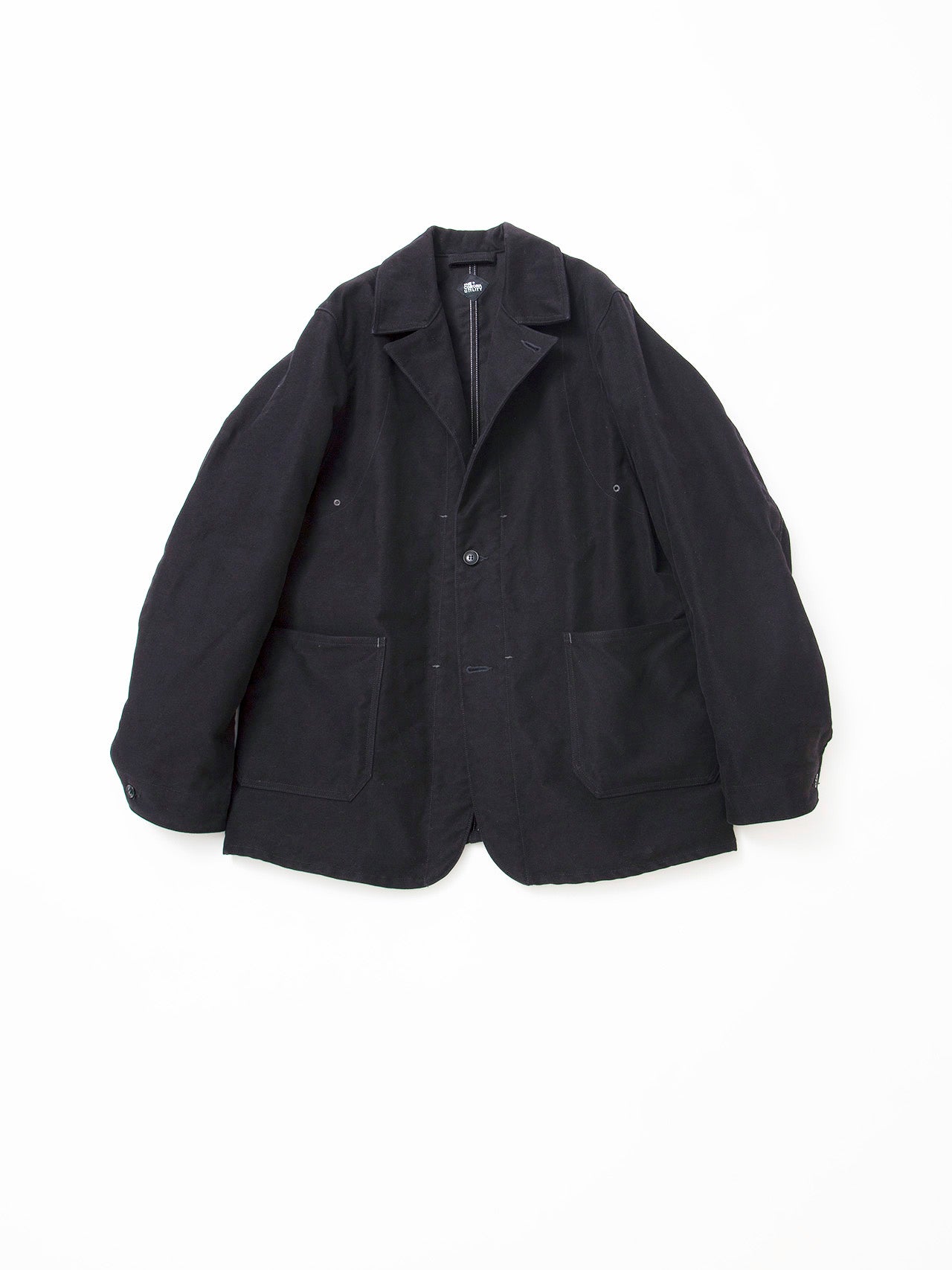 CJ002 - CORONA・Utility Work Coat / Cotton Moleskin / Black
