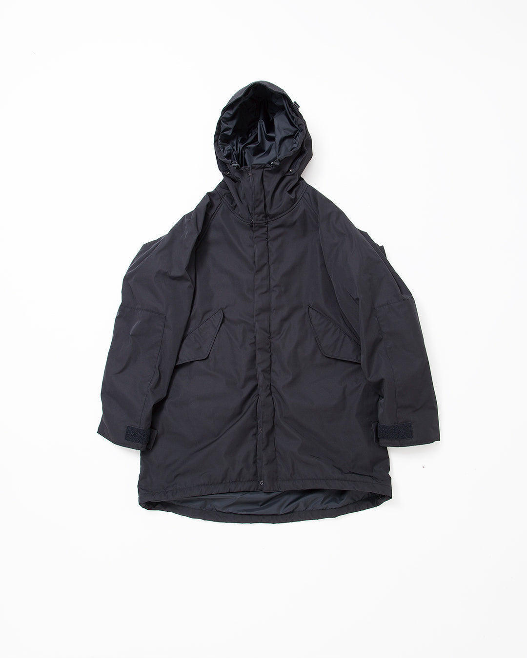 CJ008 - CORONA・G-1 Parka Coat / Ester Gabardine - Black