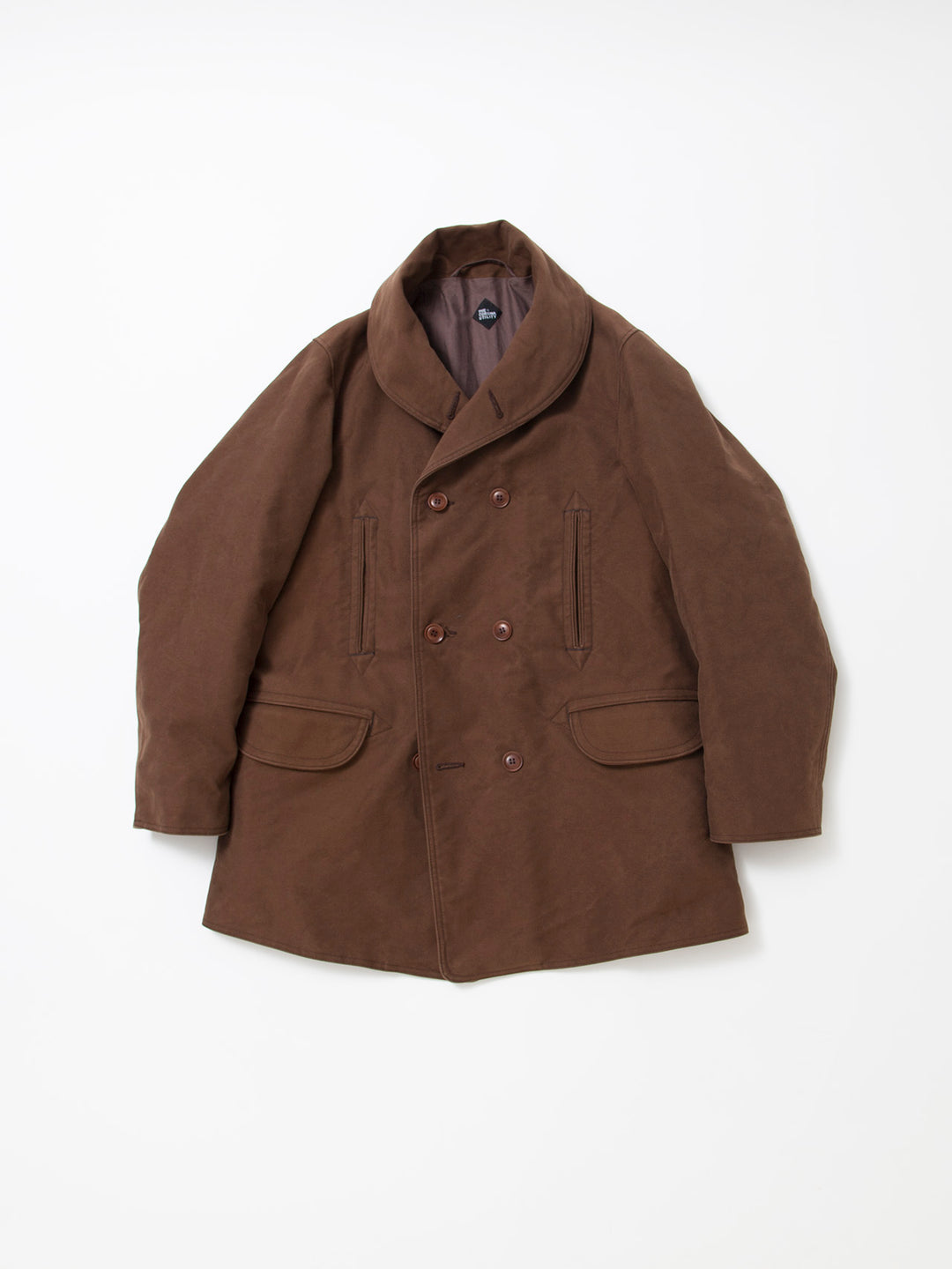 CJ009・Utility Mackinaw Coat / Cotton Moleskin - Brown