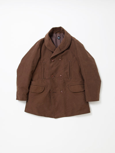 CJ009 - CORONA・Utility Mackinaw Coat / Cotton Moleskin - Brown