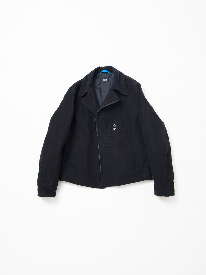 CJ014・Utility WB Zipup Jacket / Cotton Moleskin - Black