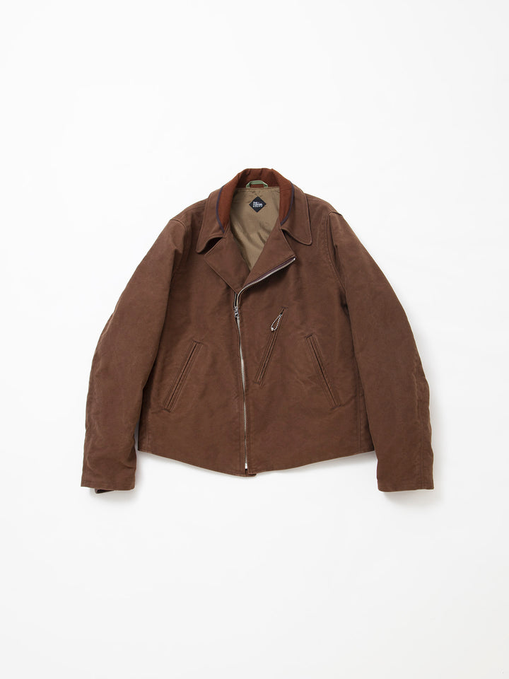 CJ014・Utility WB Zipup Jacket / Cotton Moleskin - Brown