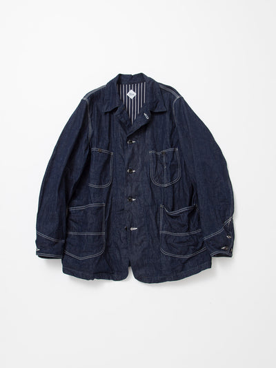 CJ043 - CORONA・Myrtle Work Coat / 10oz Indigo Denim