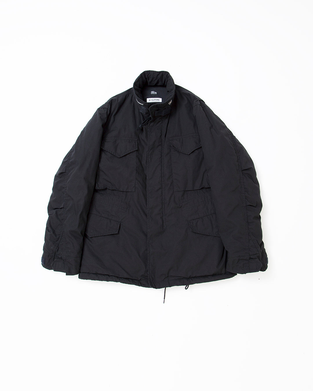 CJ112 - A-1 CLOTHING × THE CORONA UTILITY・M-65 Field Jacket / GI-Poplin × POLARTEC ALPHA - Black