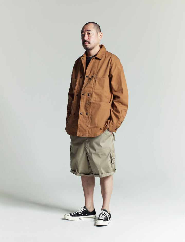 A-1 CLOTHING × THE CORONA UTILITY - CJ123A-1・Cross Town Jacket / Cotton Duck - Brown