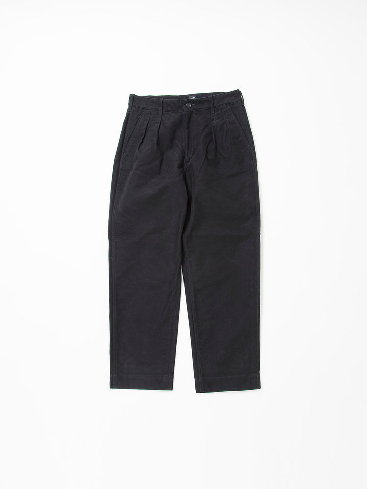CP026・2T Desert Slacks / Cotton Moleskin - Black