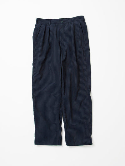 CP026 - CORONA・2T Desert Slacks / TR Oxford - Navy Stripe