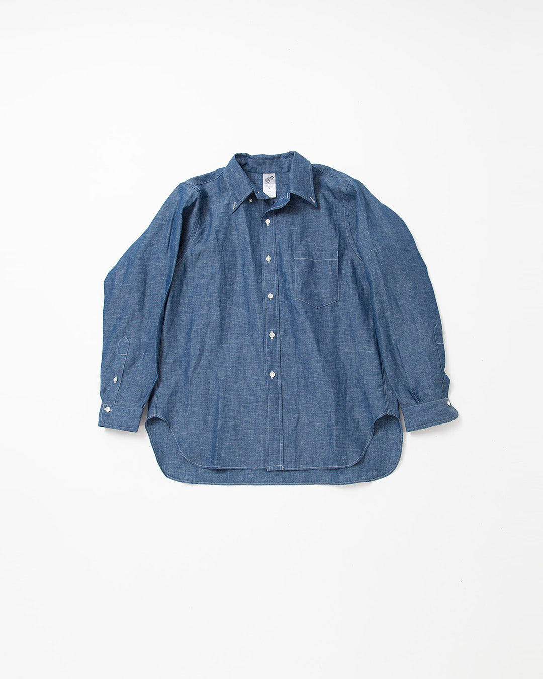 CS006・White Collar Work Shirt / Blue