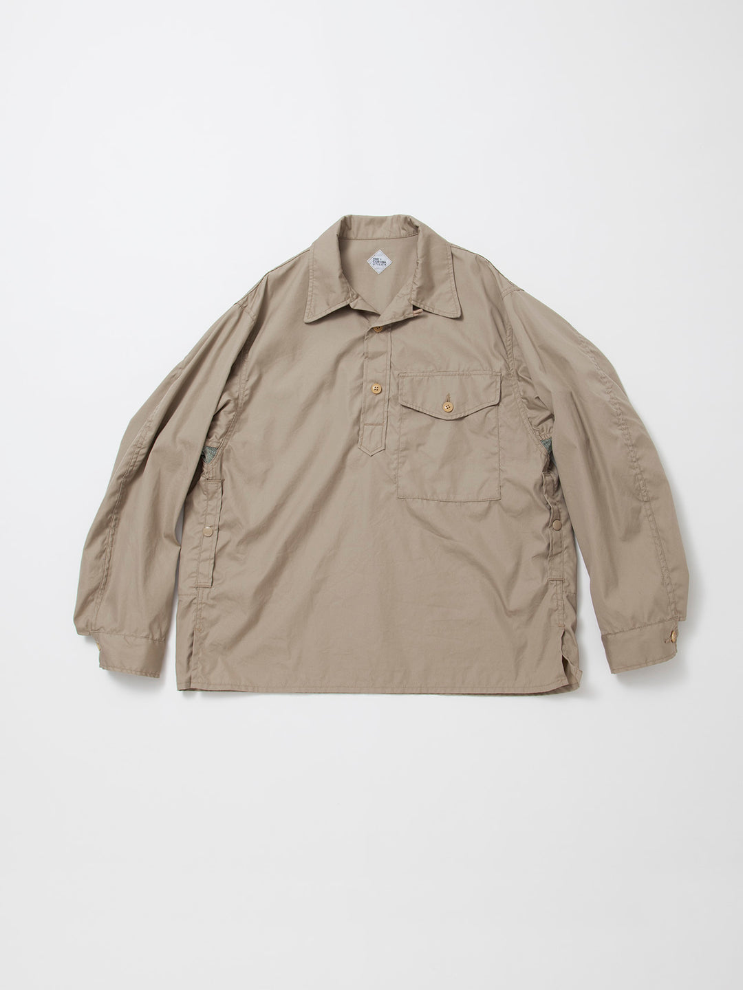 THE CORONA UTILITY - CS008・Utility Pullover Stream Shirt / USMC M-51 NYCO Blocks - Beige