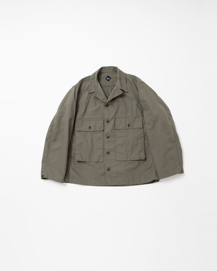 CS022・Navy Utility Jac Shirt / Olive Green
