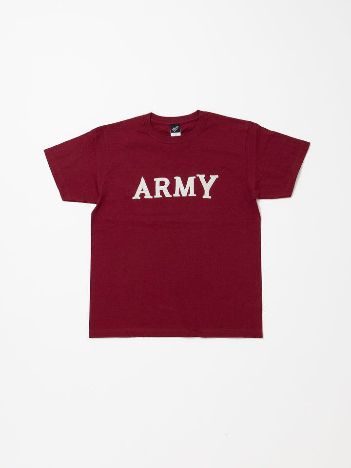 THE CORONA UTILITY - CT005・ARMY Felt Tee / Burgundy