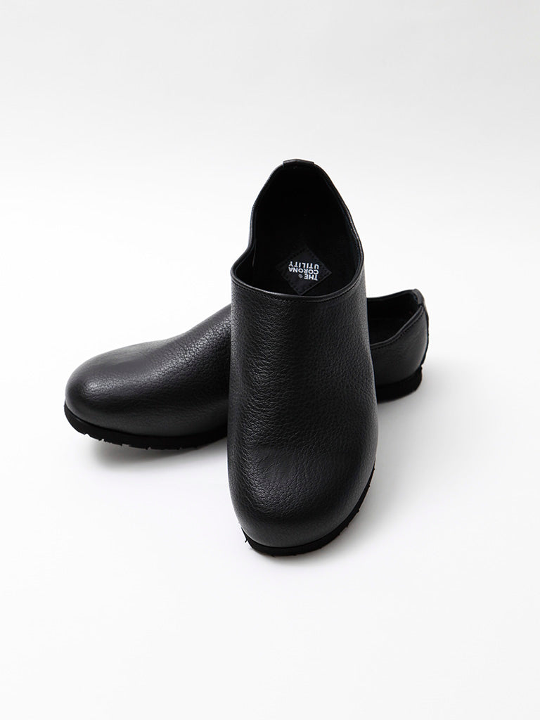 CZ010 - NAKAMURA SHOES × CORONA・Goat Skin Easy Slip-On - Black