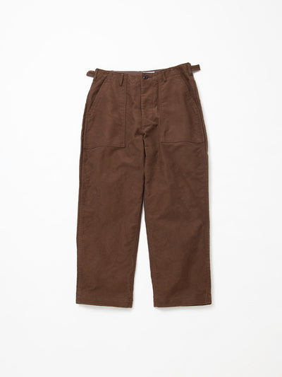 FP001 - FATIGUE SLACKS "UTILITY SLACKS" / Cotton Moleskin - Brown