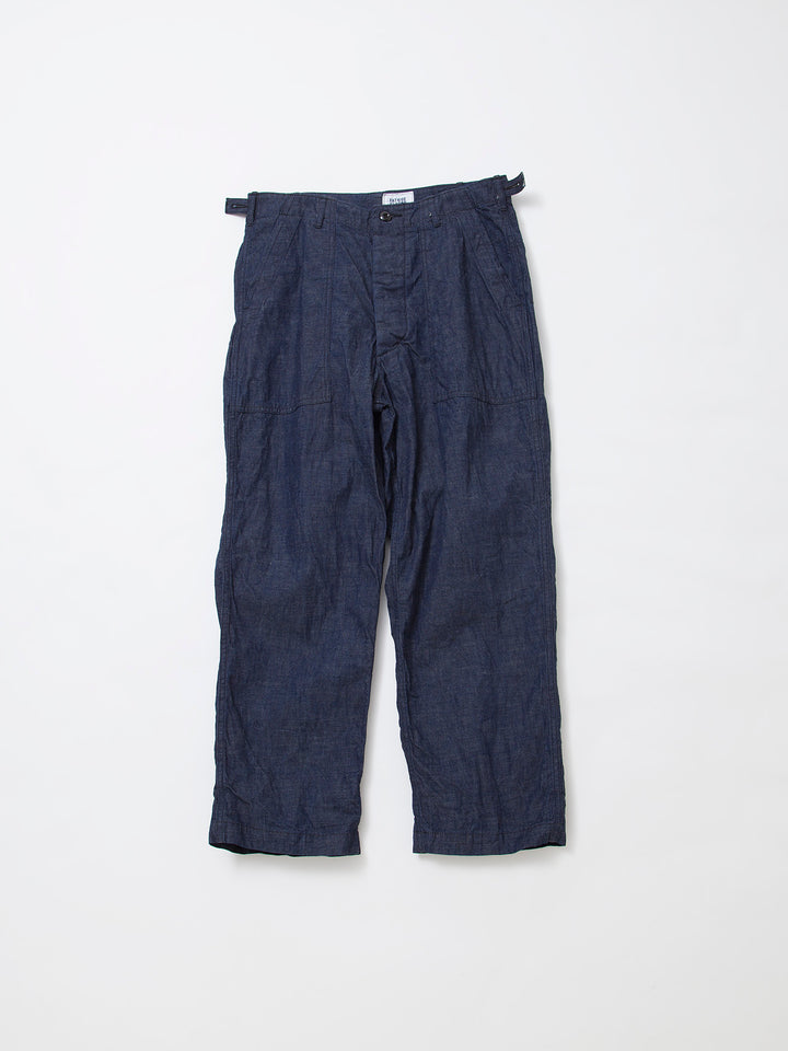 FP001・"UTILITY SLACKS" / High Density Indigo Denim w/Black Stitch