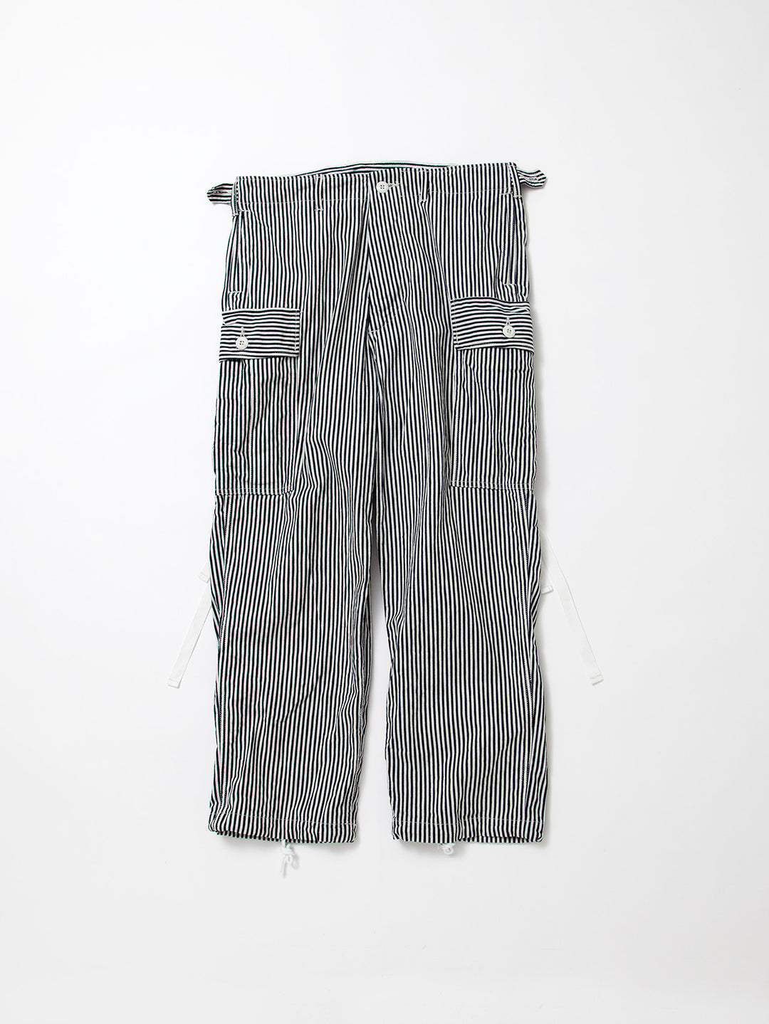 FP013・"VIETNAM SLACKS" / High Density Hickory Stripe - Indigo ×Natural