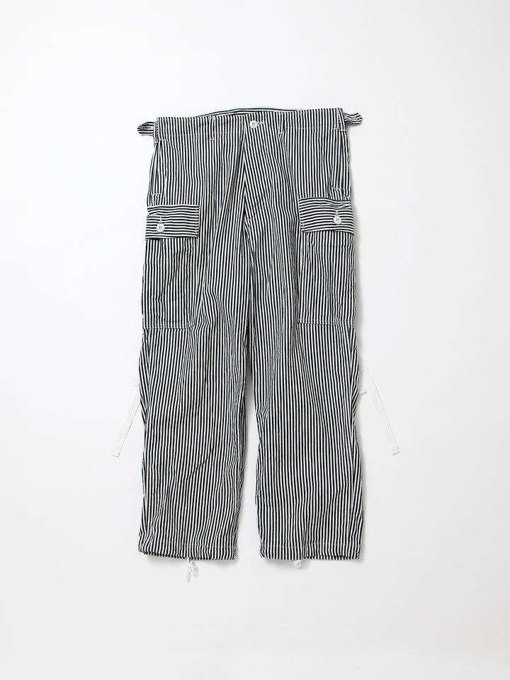 FP013・"VIETNAM SLACKS" / High Density Hickory Stripe - Indigo ×Natural