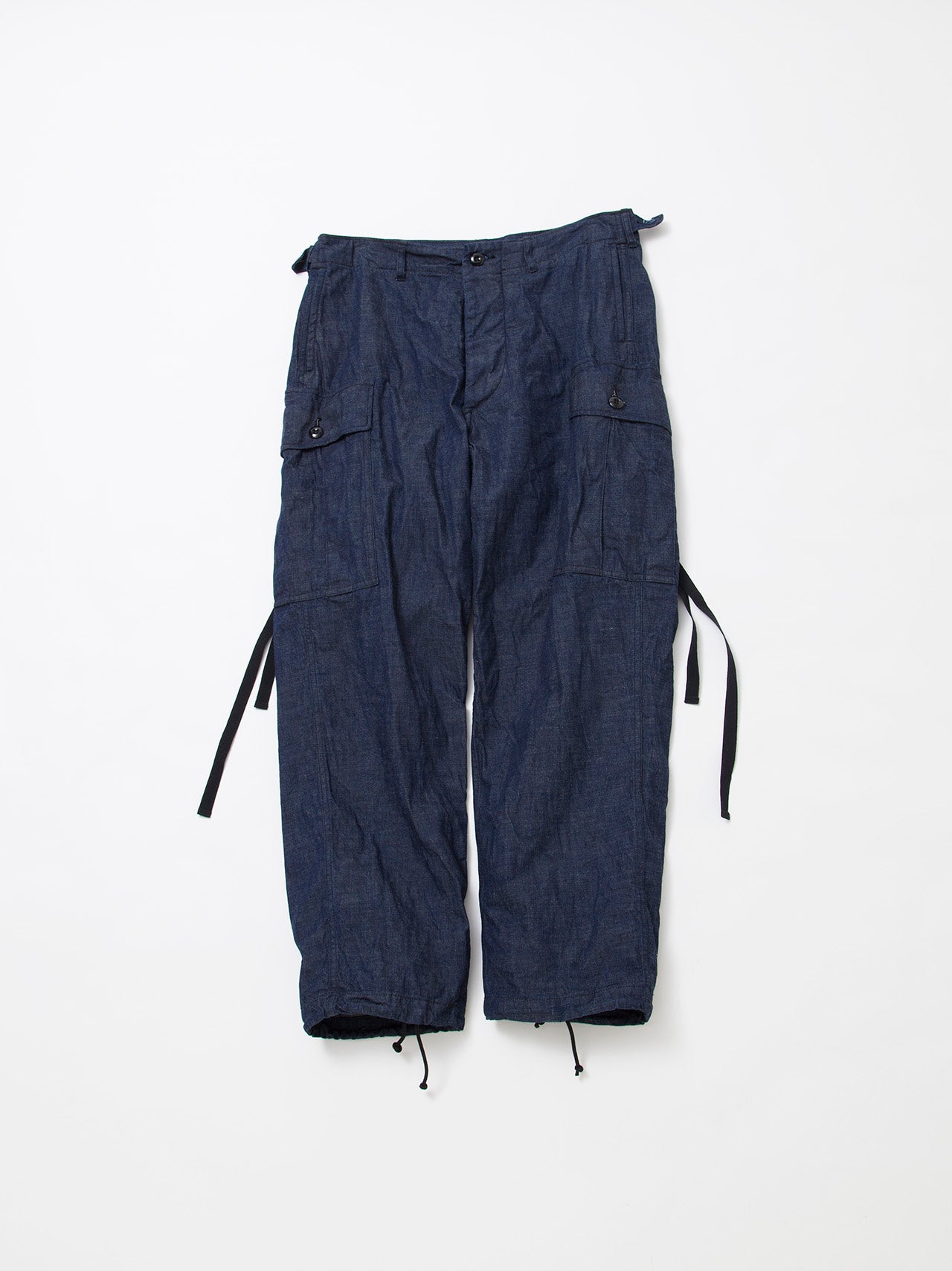 FP013 - FATIGUE SLACKS "VIETNAM SLACKS" / 8.5oz High Density Indigo Denim