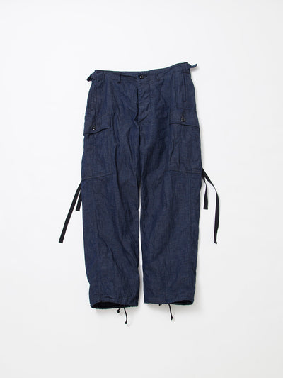 FP013 - FATIGUE SLACKS "VIETNAM SLACKS" / 8.5oz High Density Indigo Denim