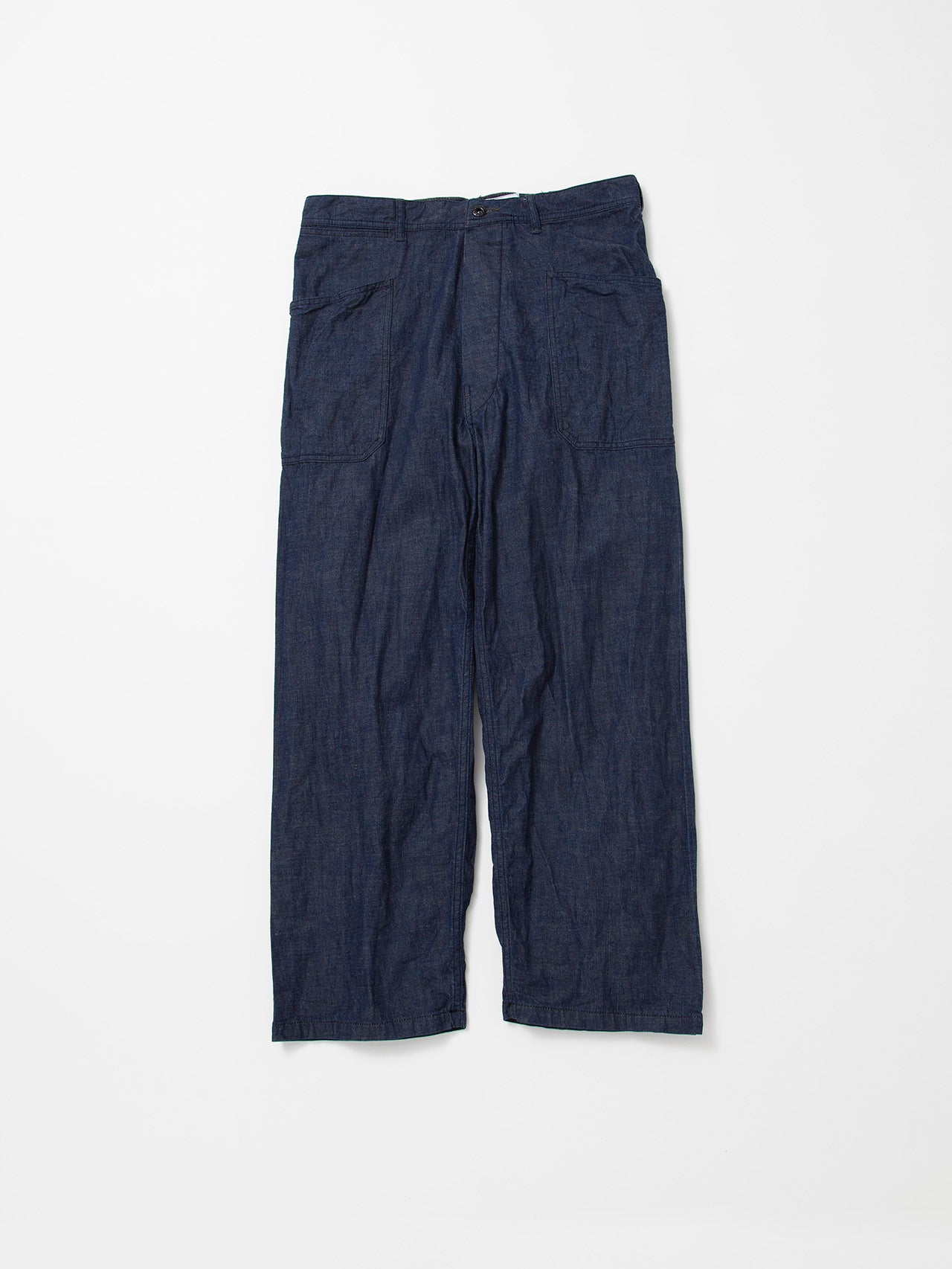 FP015 - FATIGUE SLACKS "UTILITY NAVY SLACKS" / High Density Indigo Denim