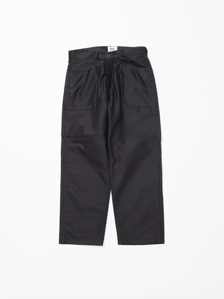 FP016・"SEAMANS SLACKS" / Giza Cotton Moleskin - Black