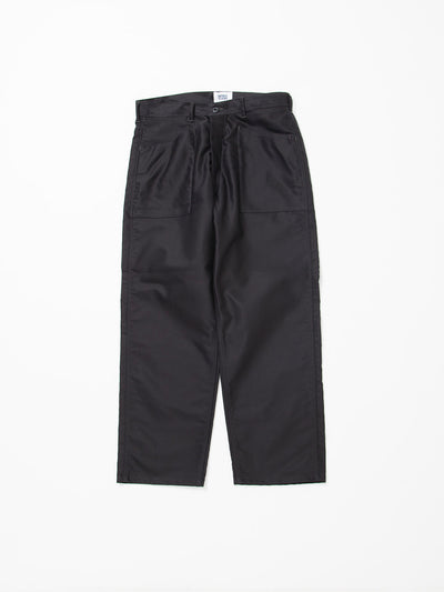 FP016 - FATIGUE SLACKS "SEAMANS SLACKS" / Giza Cotton Moleskin - Black