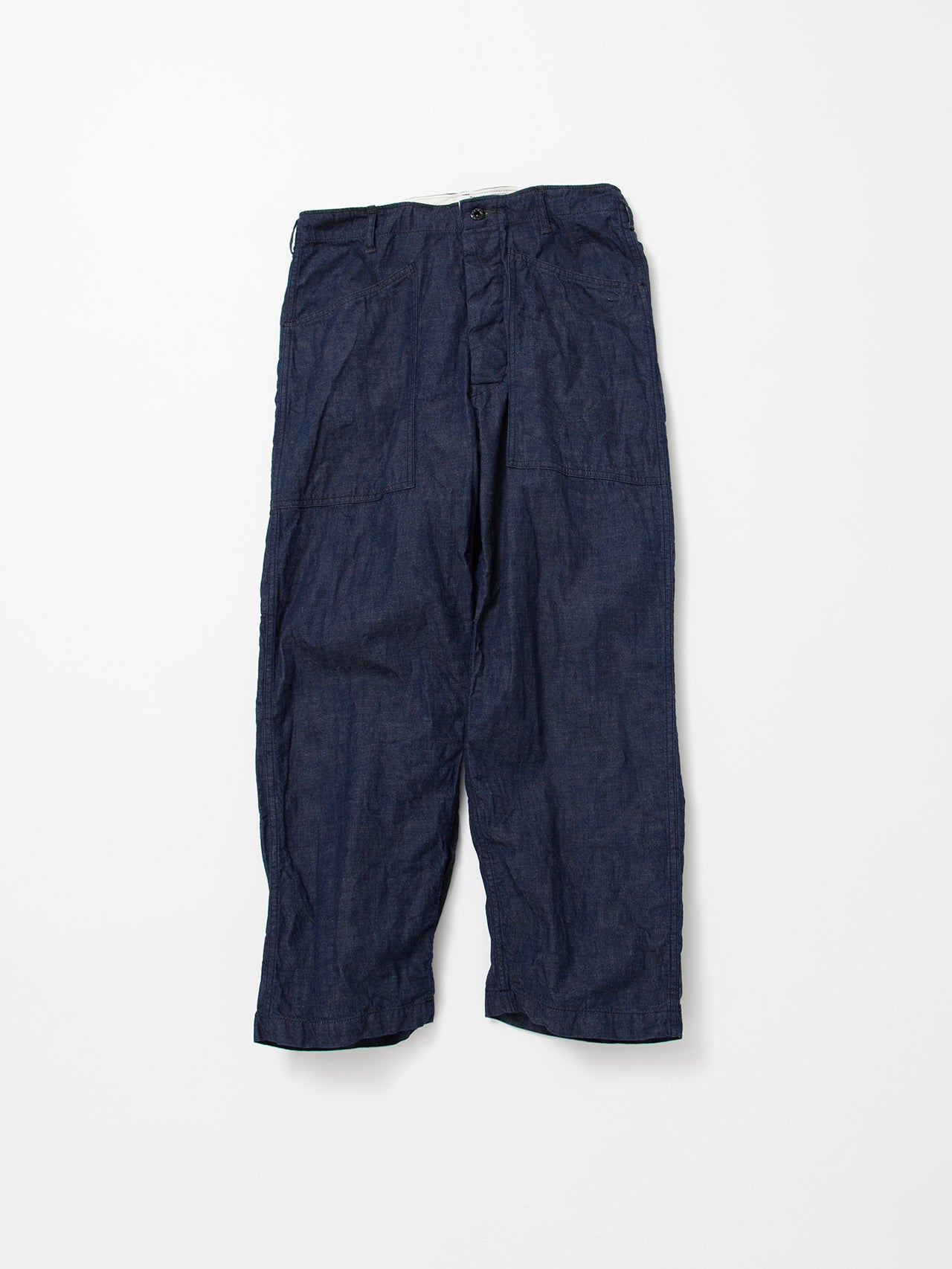 FP017 - FATIGUE SLACKS "UTILITY RM-43 SLACKS" / High Density Indigo Denim