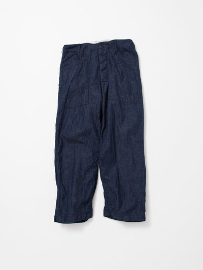 FP017 - FATIGUE SLACKS "UTILITY RM-43 SLACKS" / High Density Indigo Denim