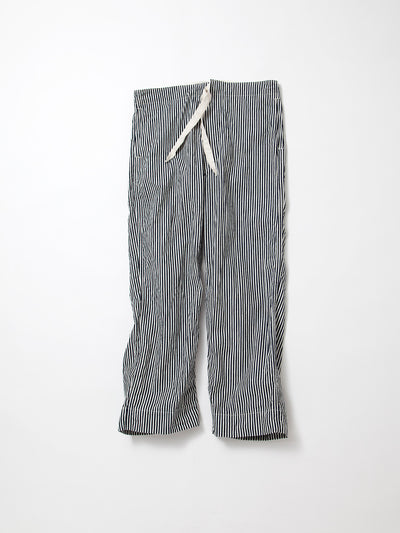 FP018 - FATIGUE SLACKS "UTILITY EASY SLACKS" / High Density Hickory Stripe - Indigo×Natural