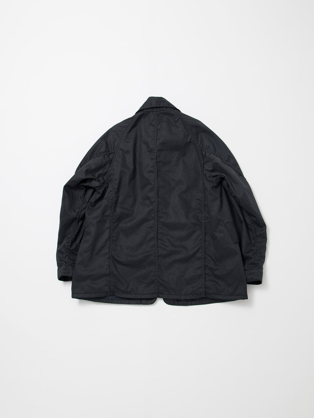 CJ001・Utility Game Jacket / Black Key Stripe - Grey Stripe on Black