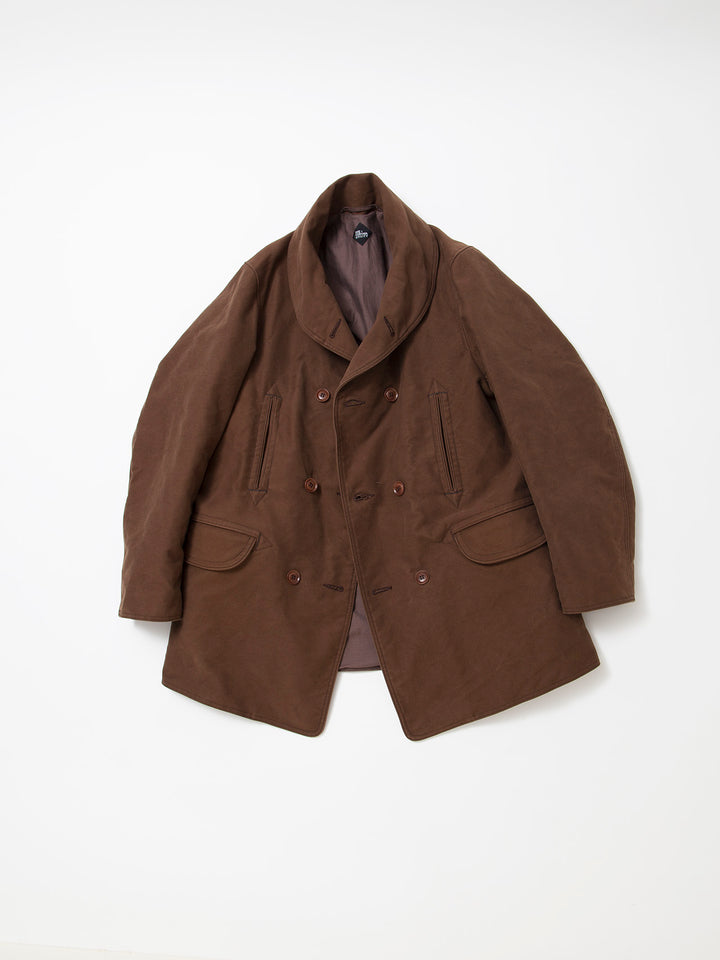 CJ009・Utility Mackinaw Coat / Cotton Moleskin - Brown