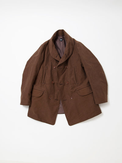 CJ009 - CORONA・Utility Mackinaw Coat / Cotton Moleskin - Brown