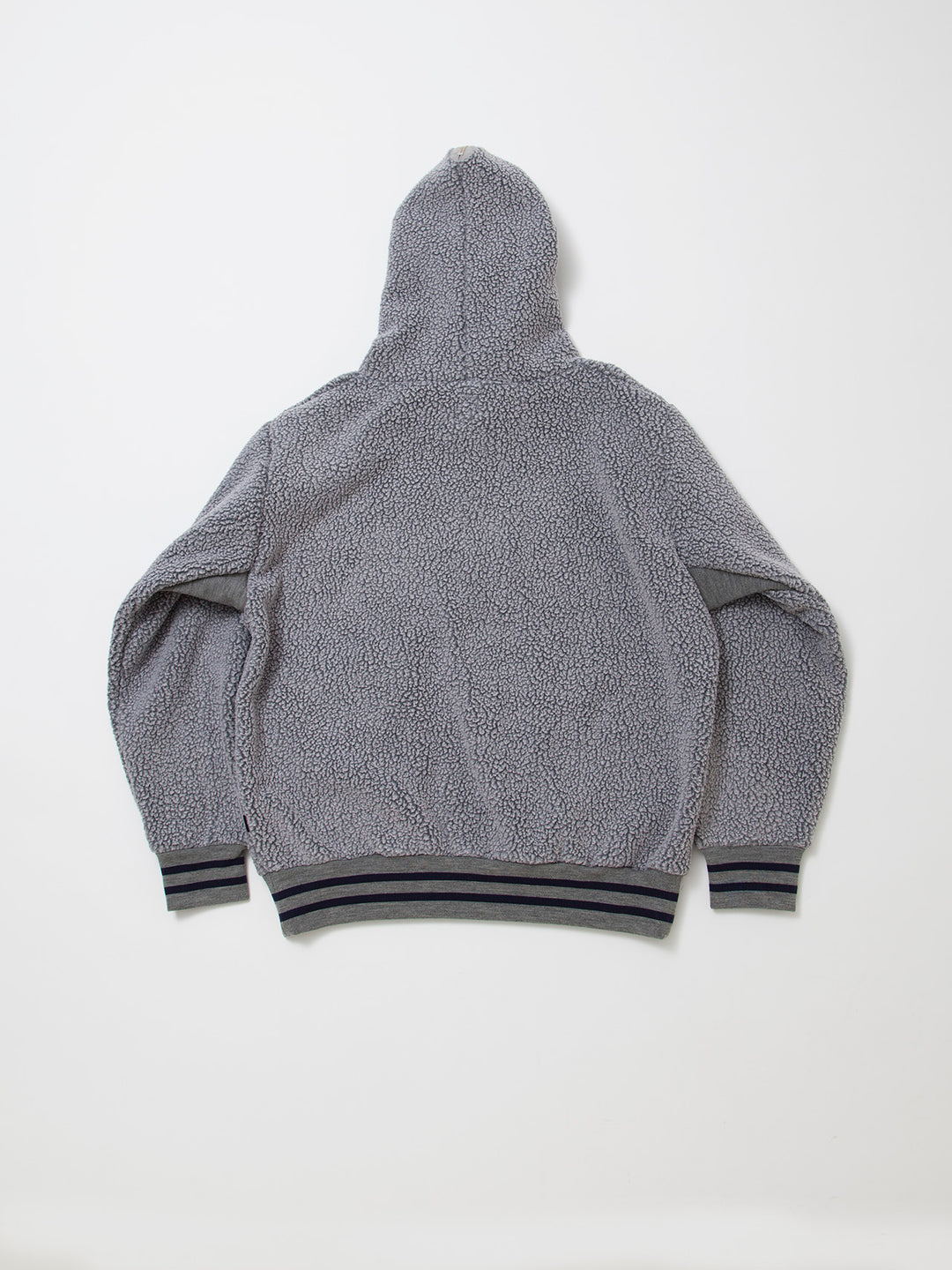 CJ013・NAVY Athletic Parka / POLARTEC Heavy Boa Fleece w/"NAVY" Felt - Grey