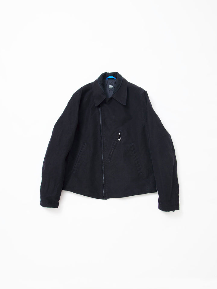 CJ014・Utility WB Zipup Jacket / Cotton Moleskin - Black