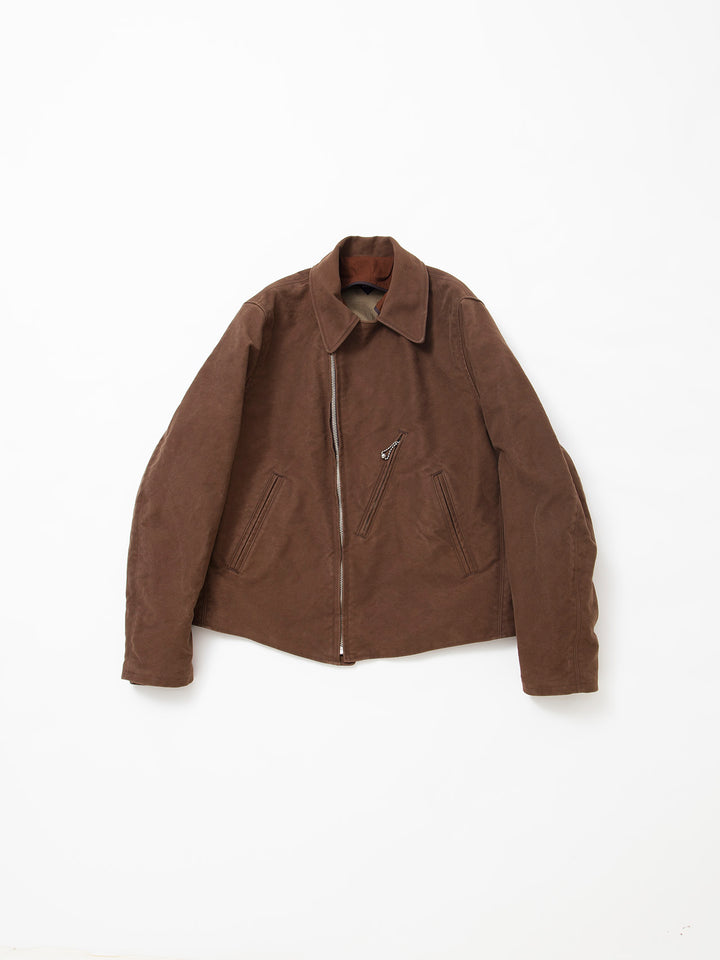 CJ014・Utility WB Zipup Jacket / Cotton Moleskin - Brown