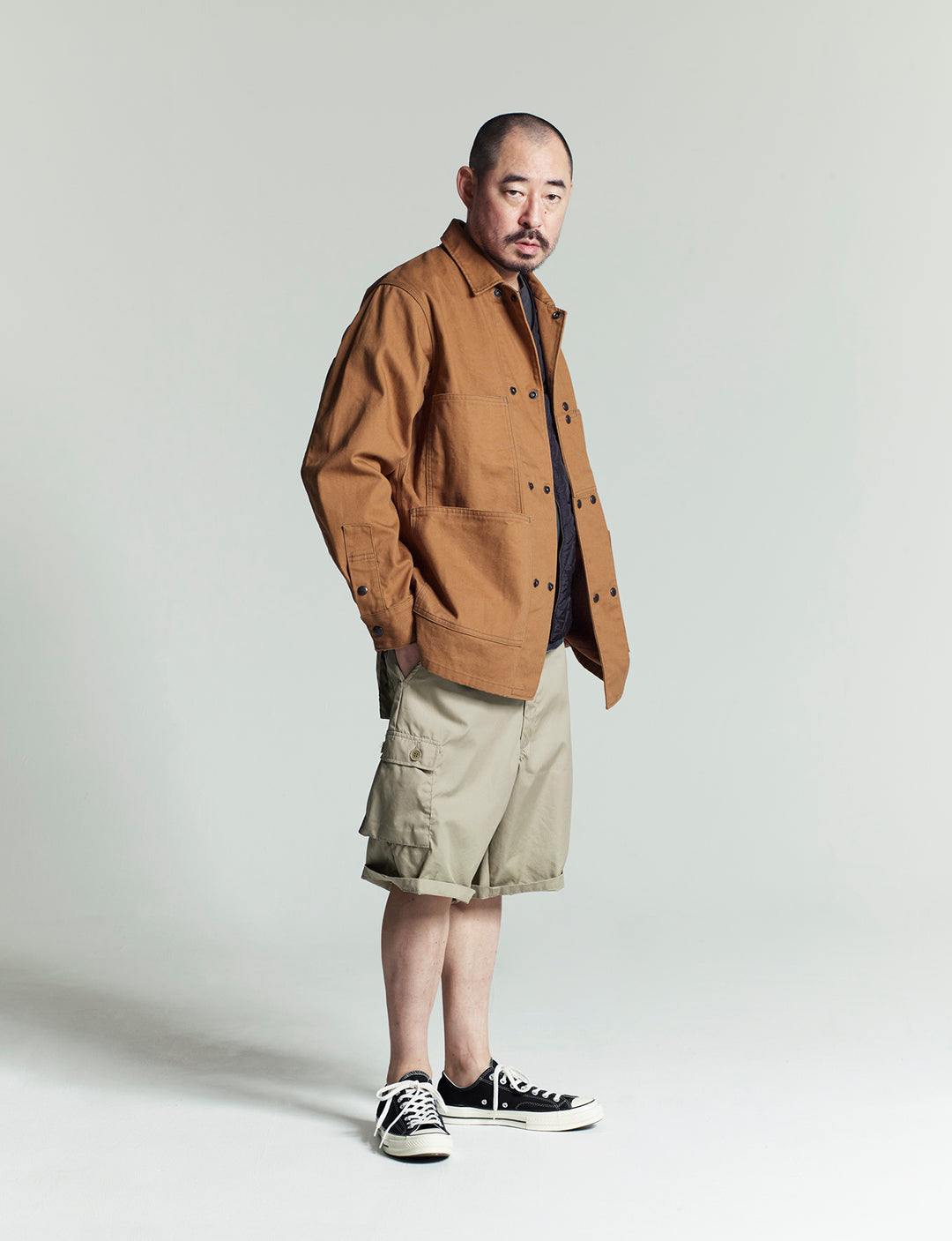 A-1 CLOTHING × THE CORONA UTILITY - CJ123A-1・Cross Town Jacket / Cotton Duck - Brown