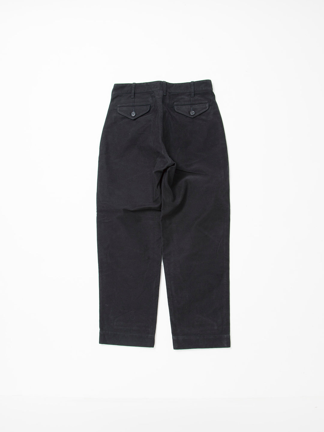 CP026・2T Desert Slacks / Cotton Moleskin - Black