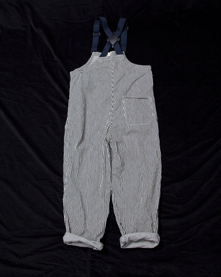CP037・NAVY OVER PANTS / Hickory Stripe