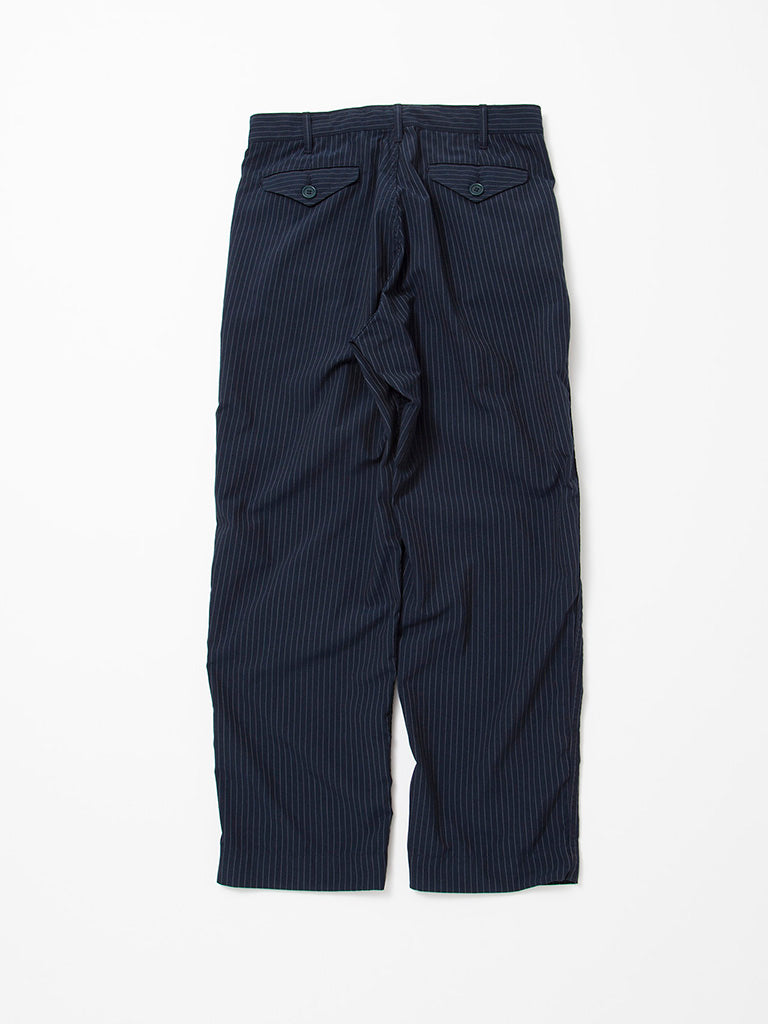 CP026 - CORONA・2T Desert Slacks / TR Oxford - Navy Stripe