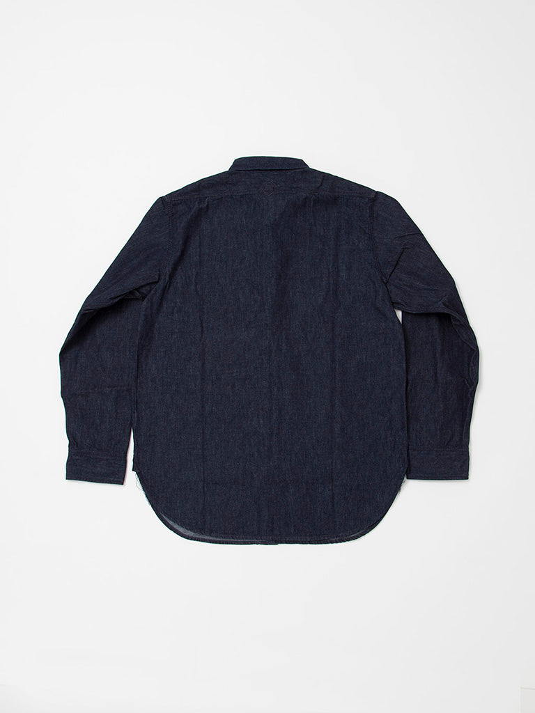 CS001・NAVY 1pocket Shirt / 6oz Denim - Indigo