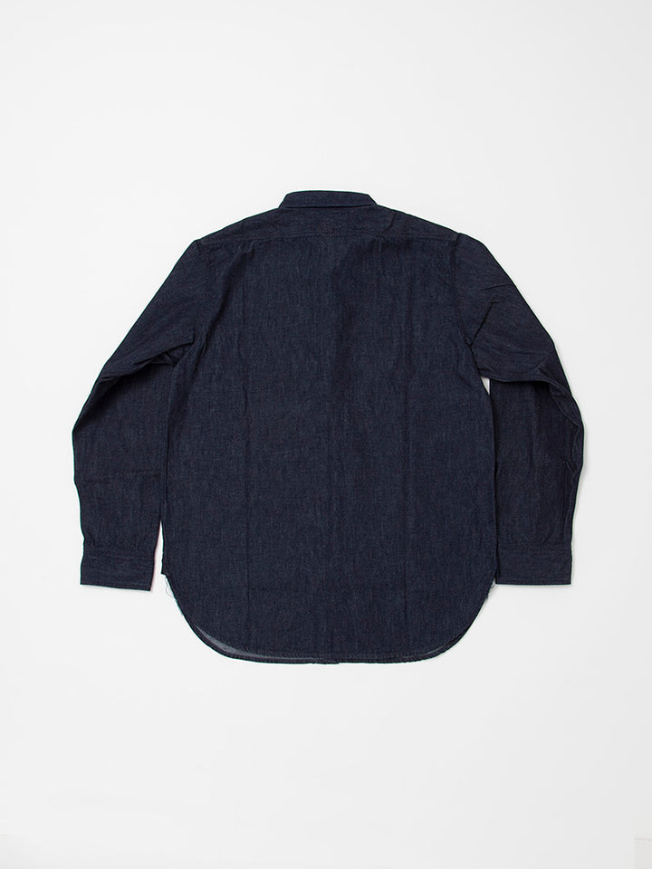 CS001・NAVY 1pocket Shirt / 6oz Denim - Indigo