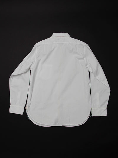 CS001 - CORONA・NAVY 1pocket Shirt / Peru Cotton Shirt Twill - Off-White