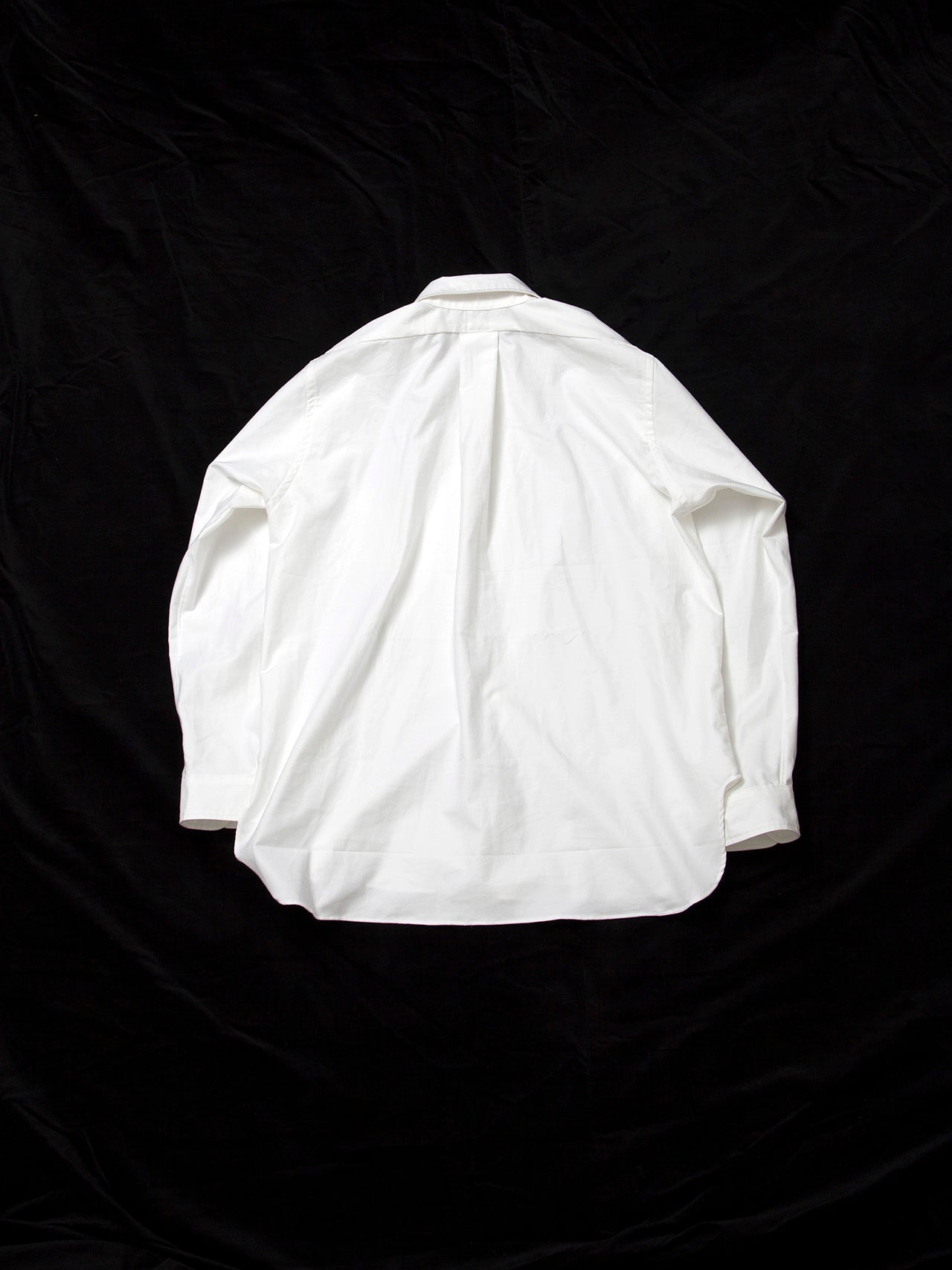 CS005 - CORONA・White Collar Work Shirt / American Sea Island Cotton - White