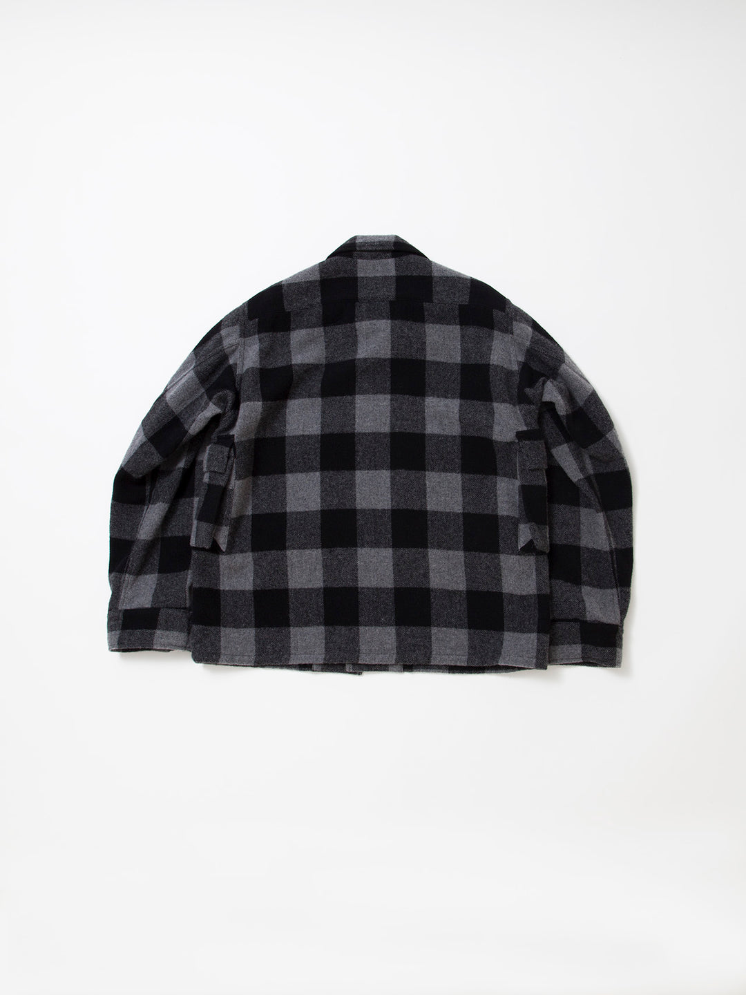 CS023・Combat Hiker Jac Shirt / Buffalo Check - Grey × Black
