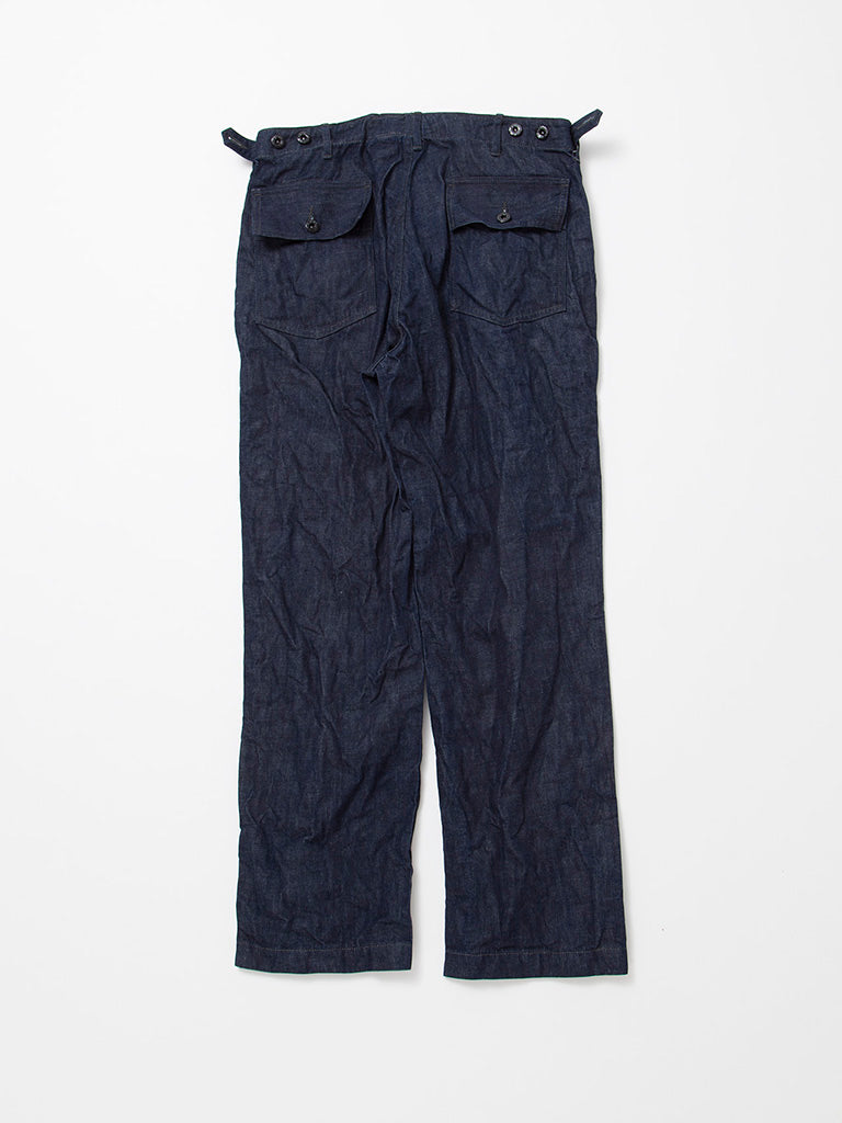 FP001 - FATIGUE SLACKS "UTILITY SLACKS" / 8.5oz Denim - Indigo