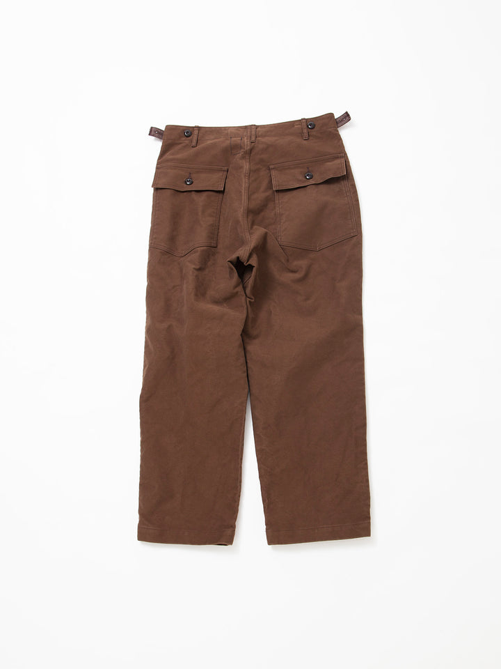 FP001・"UTILITY SLACKS" / Cotton Moleskin - Brown