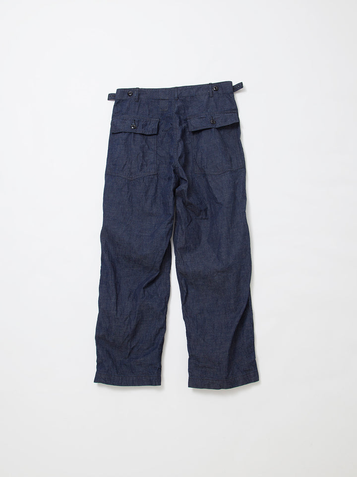 FATIGUE SLACKS - FP001・"UTILITY SLACKS" / High Density Indigo Denim w/Black Stitch