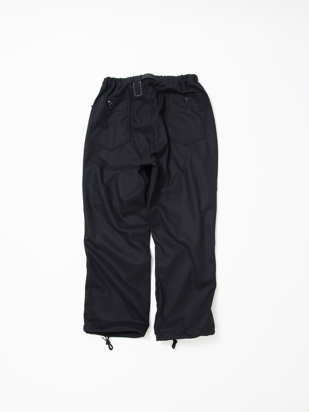 FP005E・"AGGRESSOR EASY SLACKS" / Wool + Ester Stretch Twill - Black
