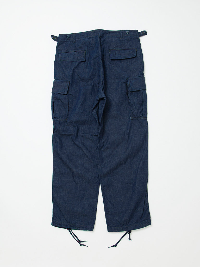 FP006 - FATIGUE SLACKS "JUNGLE SLACKS" / 8oz Indigo Denim
