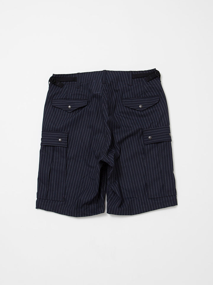 FP009・"M-51 SHORT SLACKS" / TR Oxford - Navy Stripe